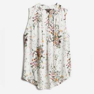 Market & Spruce - Ava Tie Neck Sleeveless Blouse - NWT